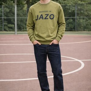 Mango Men's Olive Green Streetware  Sweatshirt